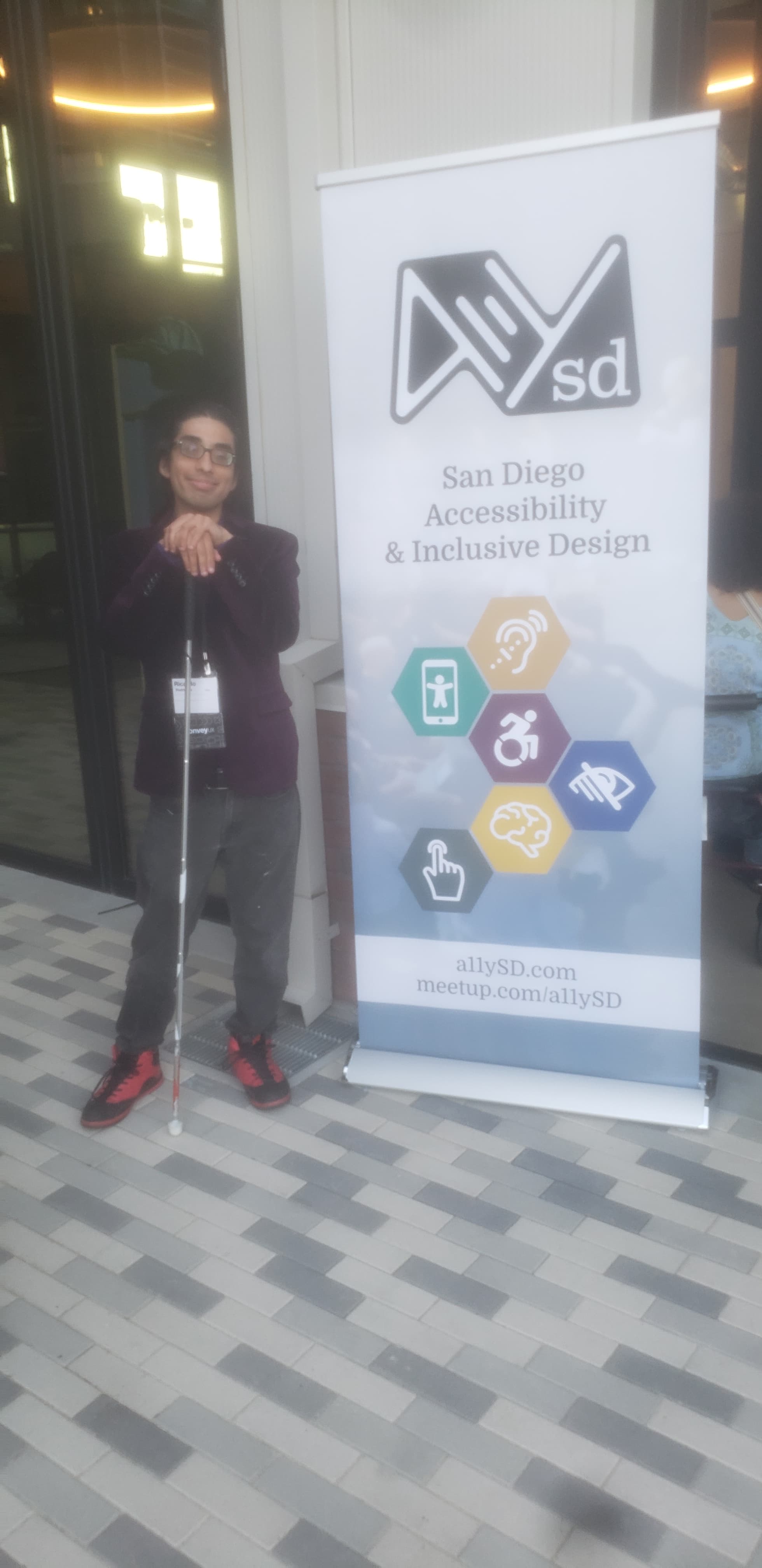 Ricardo Rodriguez attending the San Diego Accessibility and Inclusive design meet up networking event in San Diego,